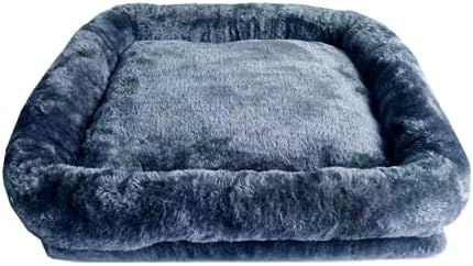 SHENGOCASE Cat Tree Tower Accessories Replacement Parts Top Cushion Bed Cover for Cat Perch with Elastic Band (11.8" x 15.7", Grey) by SHENGOCASE