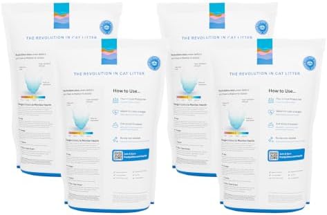 PrettyLitter Health Monitoring Cat Litter, Lotus Flower, 4-Pack, 6 lb. Bags - Image 2