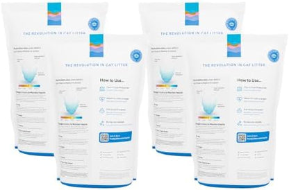 PrettyLitter Health Monitoring Cat Litter, Lotus Flower, 4-Pack, 6 lb. Bags - Image 2