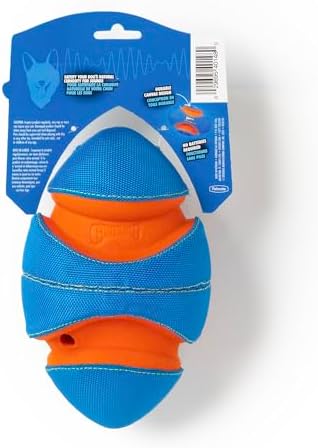 Chuckit! Giggle Fumble Fetch Ball Dog Toy 7.9", Makes Funny Giggle Sounds - Image 2