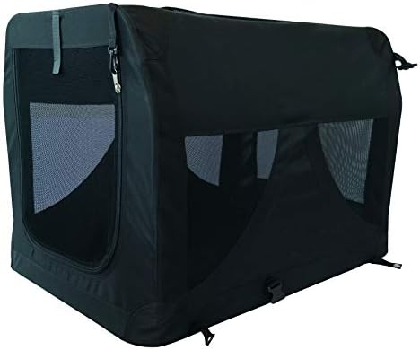 M-PETS Comfort Crate Foldable Dog Crate – Portable Wire & Oxford Soft Crate with Metal Frame, Quick Setup Travel Kennel (XL) - Image 6