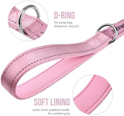 OneTigris No-Pull Dog Leash with Handle for Medium Large Dogs (Pink, 4FT) - Image 6