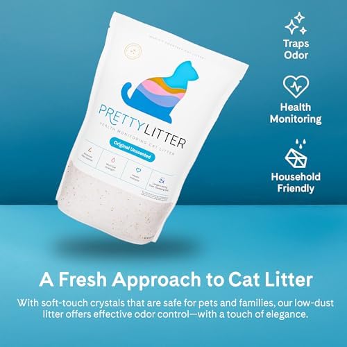 PrettyLitter Health Monitoring Cat Litter, Unscented, 4-Pack, 6 lb. Bags - Image 5