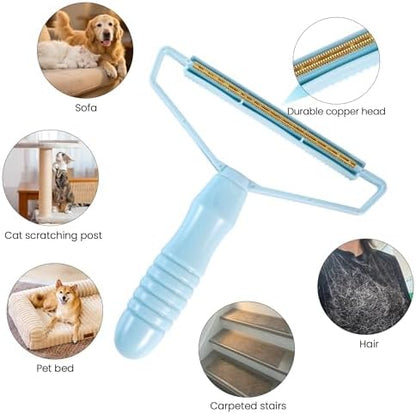 3-in-1 Pet Hair Removal Tool Kit Dog Hair Remover and Carpet Rake Includes Handheld Pet Hair Removal Tool and Grooming Glove Removes Embedded Fur from Carpets Rugs Furniture and Pet Beds - Image 6