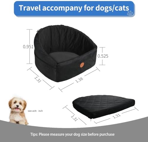 Soft Pet Car Travel Home Bed (Charcoal, Standard Version) - Image 2