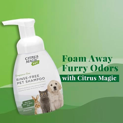 Citrus Magic Pet Rinse-Free Pet Shampoo, 8 Fluid Ounce - Image 4