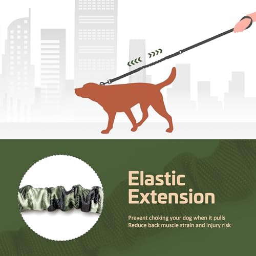 Forestpaw Tactical Dog Leash for Large Dogs, Camo Green, 4-5FT - Image 6