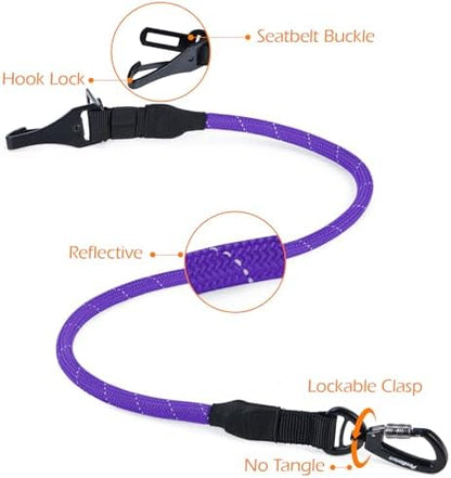 PetBonus Dog Seat Belt for Car, Durable Rope Dog Car Harness for Vehicle - Image 6