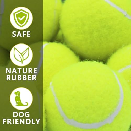 Magicorange Dog Tennis Balls, 6 Pack 2.5 inch Squeaky Tennis Balls - Image 4