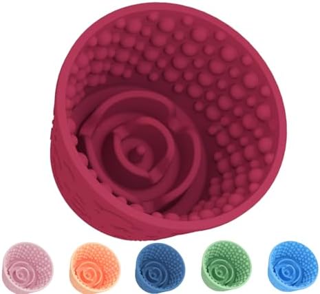 Dog Lick Bowl,Anxiety Relief Non-Slip Silicone Treat Bowl,Durable Anti-Choking Long-Lasting Enrichment Slow Feeder Licking Mat for Small Medium Large Breed,Freezable BPA Free Silicone Dishwasher Safe by SMARTTAIL