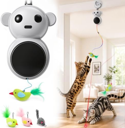 Interactive Cat Toys with Automatic Feather Flying Bird for Bored Adult Cat by Unknown