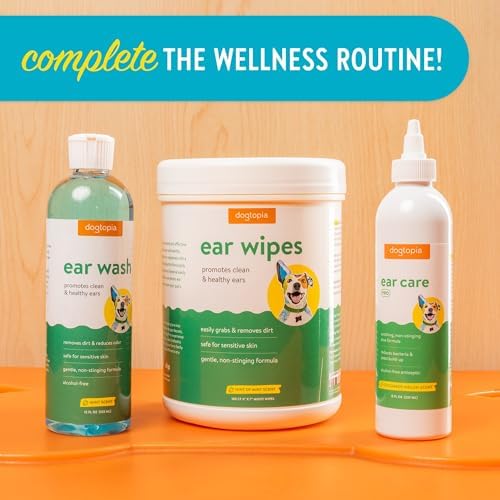 Dogtopia Ear Wipes for Dogs and Pets | 160 Count Convenient Ear Cleaning Wipes | Non-Stinging, Gentle Wipes to Remove Dirt and Build-Up | Promotes Clean and Healthy Ears - Image 5