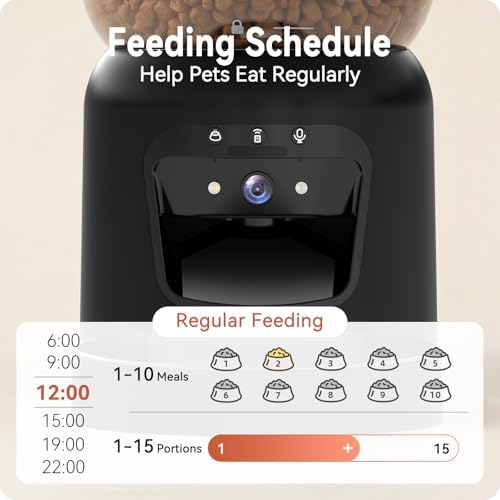 Automatic Cat Feeder with 2K Camera: 5G WiFi Automatic Dog Feeder - Image 4