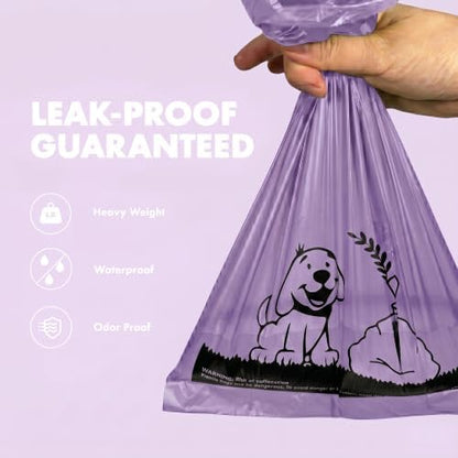 GORILLA SUPPLY 1000 multicolor poop bags for dogs with Dispenser and Leash Tie, 9" x 13", Mixed - Image 5