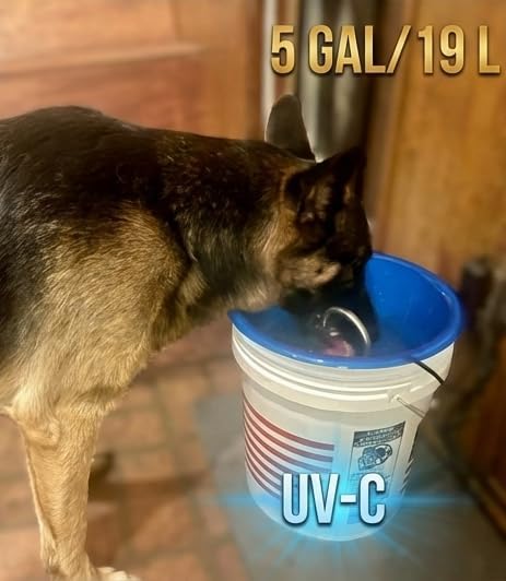 Large Dog Water Fountain, 5-Gallon (19L) Anti-Splash Dog Fountain with UV-C Filtration, XL Capacity for Multiple Dogs, Keeps Floors Dry – Freedom Pet Fountain