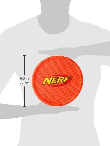 Nerf Dog Nylon Flyer Dog Toy, Flying Disc, Lightweight, Durable and Water Resistant, Great for Beach and Pool, 9 inch diameter, for Medium/Large Breeds, Single Unit, Orange - Image 6