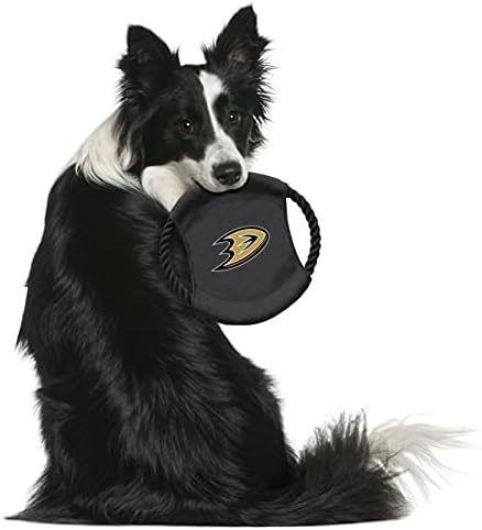 Littlearth NHL Anaheim Ducks Sock Monkey and Flying Disc Pet Toy Combo Set, Team Color, One Size - Image 4