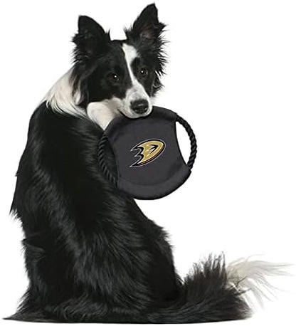 Littlearth NHL Anaheim Ducks Sock Monkey and Flying Disc Pet Toy Combo Set, Team Color, One Size - Image 4