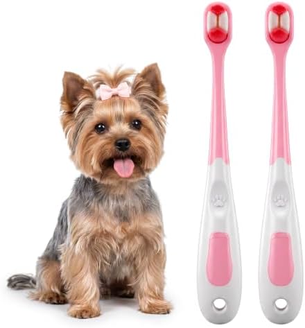 2 Pcs Small Dog Toothbrush, Cat Tooth Brush & Puppy Toothbrush by Unknown