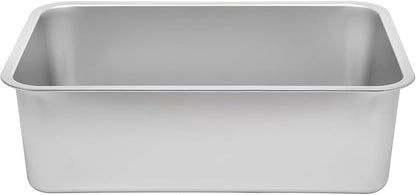 Kichwit Stainless Steel Cat Litter Box with High Sides Easy to Clean, Smooth Surface, Rust Resistant, 19.8" x 13.8" x 10" (with Lid)