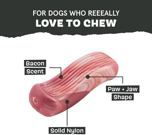 BarkBox Tough Break Bacon Dog Toy - Medium - Large - Image 4