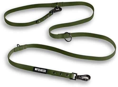 Fenrir - Dog Training Leash - Heavy Duty Dog - Double Ended Carabiner - Long Dog Lead - Non-Slip Lead Waterproof Gear for Large & Small Dogs Puppy - 2.1m (Green) by Fenrir