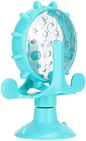 plplaaoo ABS Pet Cat Food Leakage Rotation for Windmill Educational Interactive Training Toy (Blue) - Image 7