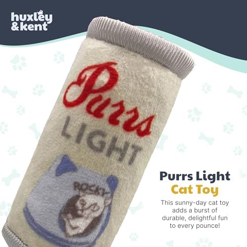 Huxley & Kent Plush Crinkle Catnip Cat Toy, Purrs Light - Image 2