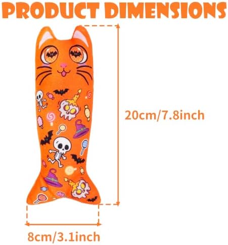 Halloween Christmas Cat Catnip Toys for Indoor Cats Random 4 Pcs - Image 3