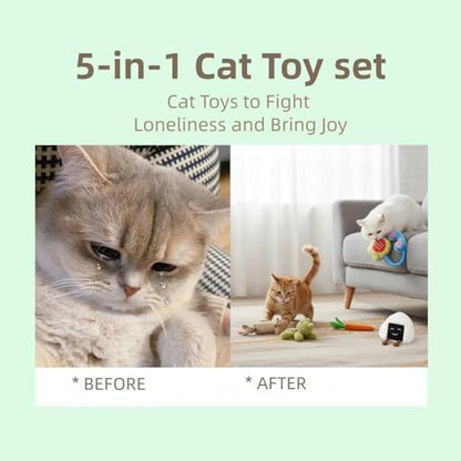 VORAPETIS Catnip Toys for Cats, 5 Pack Interactive Cat Toy Set - Image 7