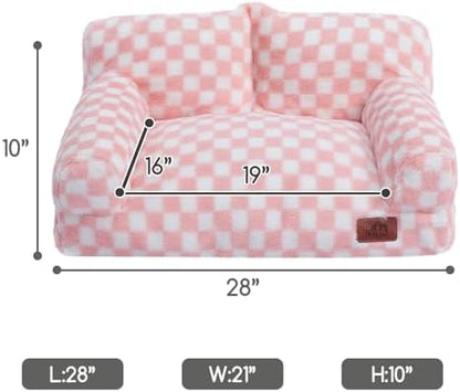 Hollypet Small Dog Large Cat Bed Puppy Couch Beds for Pets up to 25 lbs - Image 3