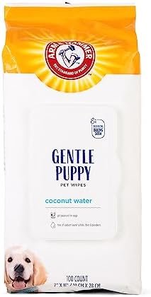 Arm & Hammer Puppy Grooming Wipes, Coconut Water, 100 Count by ArmHammer