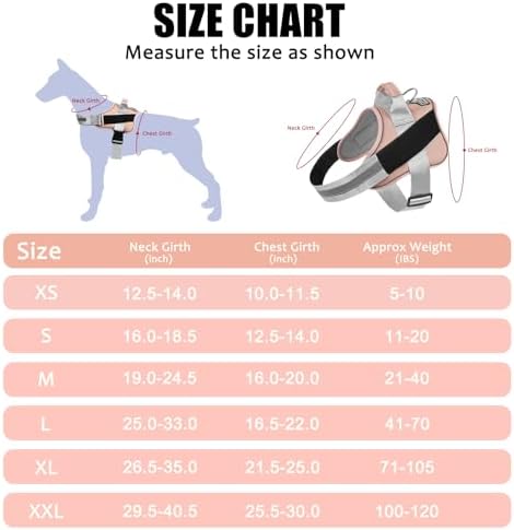 Dog Harness, No-Pull Reflective Dog Vest, Breathable Adjustable Pet Harness with Handle for Outdoor Walking - No More Pulling, Tugging or Choking - Image 4