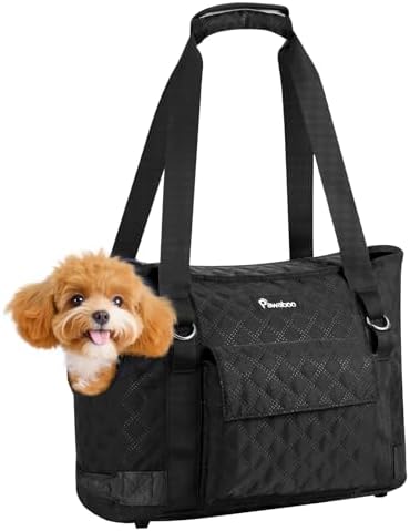 Pawaboo Dog Purse Carrier for Small Dogs with Pocket,Up to 11Lbs by Pawaboo