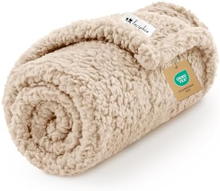 Luciphia Ultra Soft Sherpa Fleece Dog Puppy Cat Blanket for Small Pets by luciphia