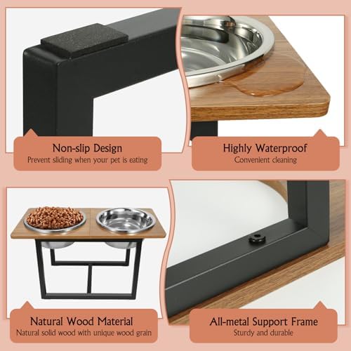 Spacnom Elevated Dog Bowls, Raised Dog Bowls Stand for Large Dogs - Image 5