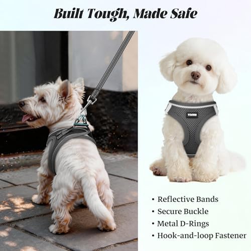 No Pull Dog Puppy Harness and Leash Set Reflective Mesh Vest Large - Image 5