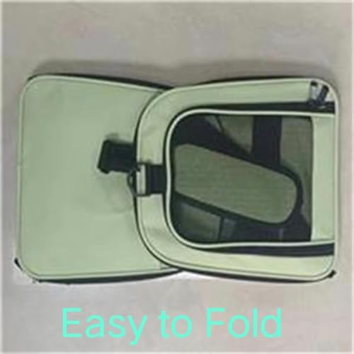 Cat Carrier Dog Carrier Pet Carriers for Medium Small Cats Dogs Puppies up to 15 Lbs,TSA Airline Approved Small Dog Cat Carriers Soft Sided,Collapsible Travel Puppy Carrier (Green, Large) - Image 6