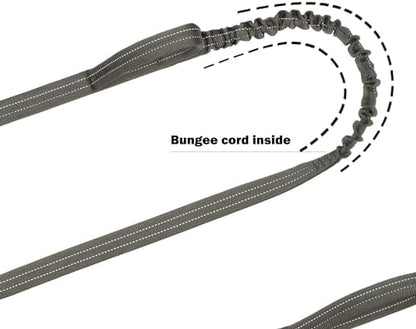 ICEFANG Tactical Dog Leash with Quick-Release Metal Clasp,Bungee-Dog Lead - Image 5