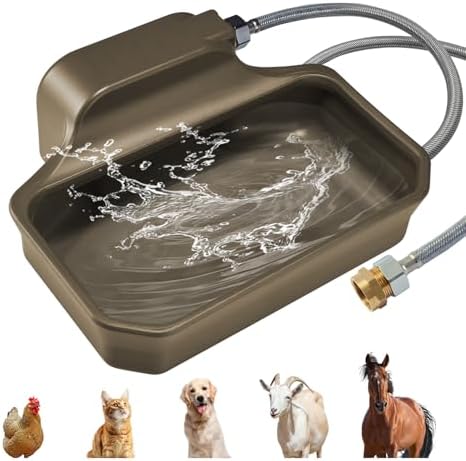 PETTEN Auto Fill Dog Water Bowl, Outdoor 1Gal/3.75L Automatic Dispenser by PETTEN