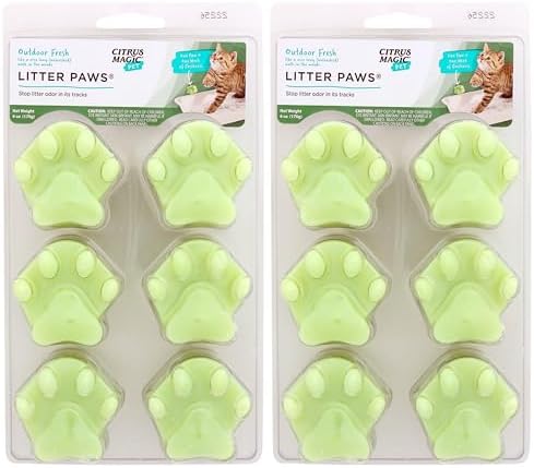 Citrus Magic Pet Odor Eliminator Litter Paws, Outdoor Fresh, 2 Pack by CitrusMagic