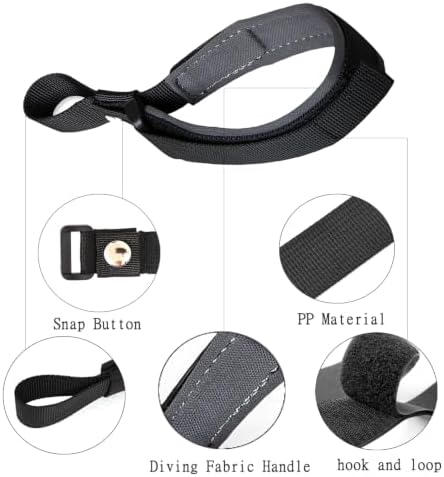 Dog Leash Wrist Strap, Hands Free Adjustable Dog Leash Wrist Safety Strap for Retractable, Gray Color - Image 2