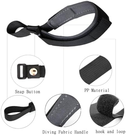 Dog Leash Wrist Strap, Hands Free Adjustable Dog Leash Wrist Safety Strap for Retractable, Gray Color - Image 2