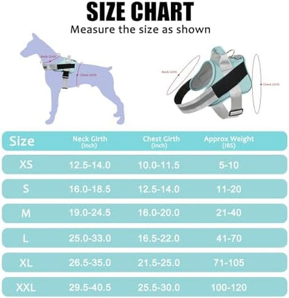 Dog Harness, No-Pull Reflective Dog Vest, Breathable Adjustable Pet Harness with Handle for Outdoor Walking - No More Pulling, Tugging or Choking - Image 4