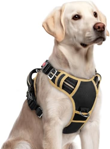 rabbitgoo Dog Harness for Large, No Pull 3 Buckles Easy On & Off by rabbitgoo
