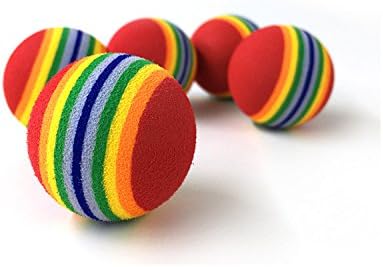PET SHOW 100 Pack Cat Toy Balls Interactive for Indoor Cats Best Kitten Favorite Gift Soft Foam Ball Chase Quiet Playing Cats Stuff Supplies - Image 5