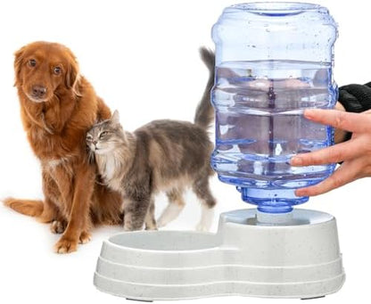 Automatic 6L Large Capacity Dog and Cat Water Dispenser Station,Pet Water Feeder Dispenser,Animal Automatic Gravity Water Drinking Fountain Bottle for Small to Large Dogs and Cats by LeptzoaPetProducts