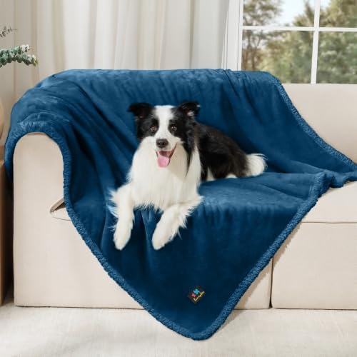 Luciphia Waterproof Blanket for Large Dog, Reversible Sherpa Couch Cover by luciphia