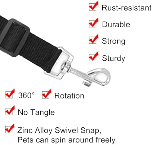 BLMHTWO 4PCS Dog Seat Belt, Adjustable Dog Car Harness - Image 6