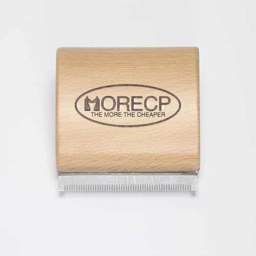 ​MORECP 2.64in Dog Brush & Deshedding Brush for Cats​ - Gentle & Effective Wooden Pet Hair Removal Tool for Dogs, Cats, Horses to Stop Shedding, Remove Undercoat by Unknown
